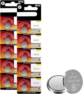 CR1220 Battery 3v Lithium CR 1220 Button Cell Battery(10 Pack)
