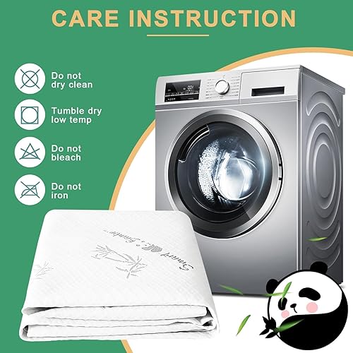 Miniatura 8 de HUXMEYSON Protector de colchón Queen totalmente impermeable, transpirable y silencioso, con bolsillo profundo de 8 a 21 pulgadas, 60 x 80 pulgadas