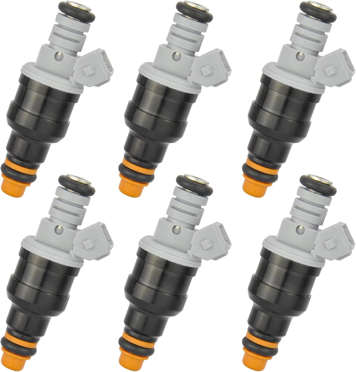6pcs Fuel Injectors for 1994-1996 Mazda 1986-1991 Ford F-150, F-250, F-350, Mustang, Econoline, Ranger, Thunderbird & Lincoln Continental & Mazda B3000 & Mercury Sable 2.0L 2.5L 3.0L 3.8L 5.0L