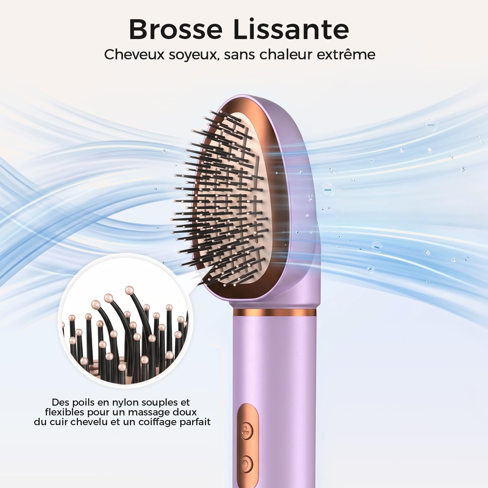 Cwexi Air Styler 7 en 1 1700W Brosse Soufflante Boucleur Automatique Brosse Lissante Sèche-Cheveux Ionique