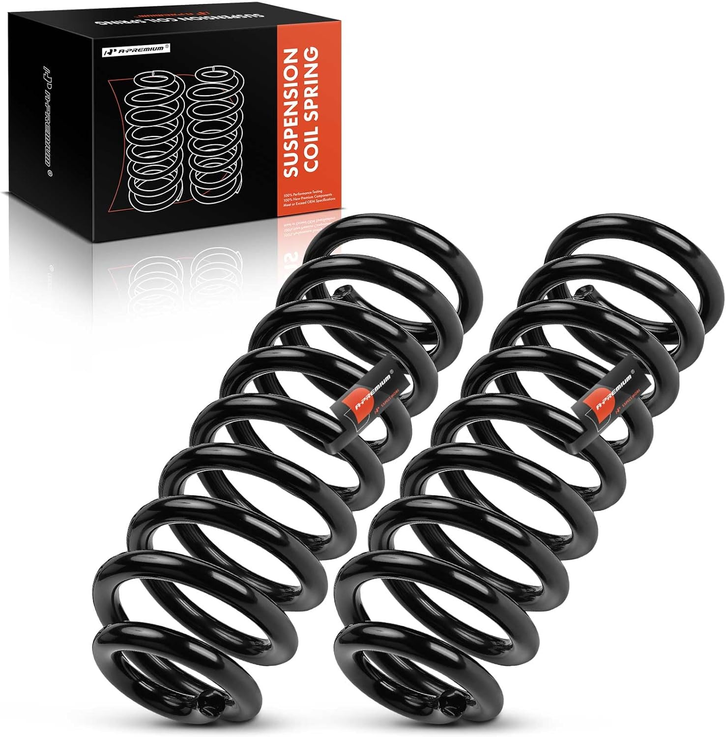 A-Premium Front Coil Springs Compatible with Ford F-100 1965-1979, F-150 1975-1979, F-250 1965-1979, Driver and Passenger Side, 2-Pack