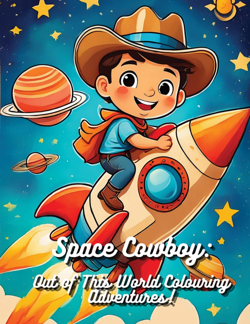 Space Cowboy: Out of This World Colouring Adventures