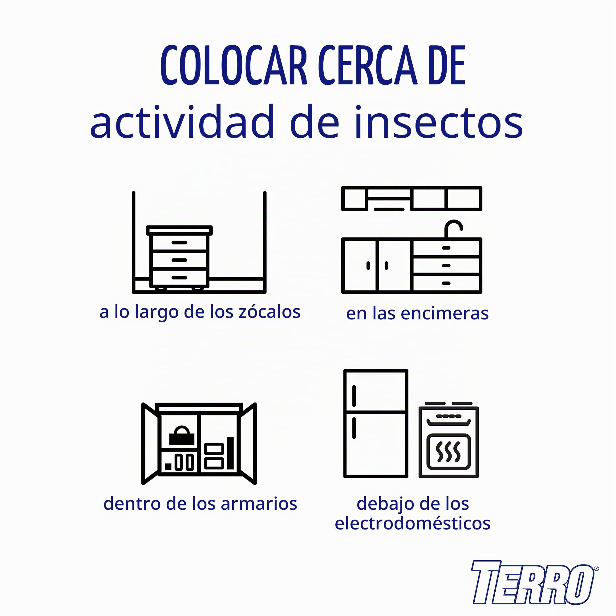 Terro T360 Ant y Roach bait estación, pack de 4 unidades