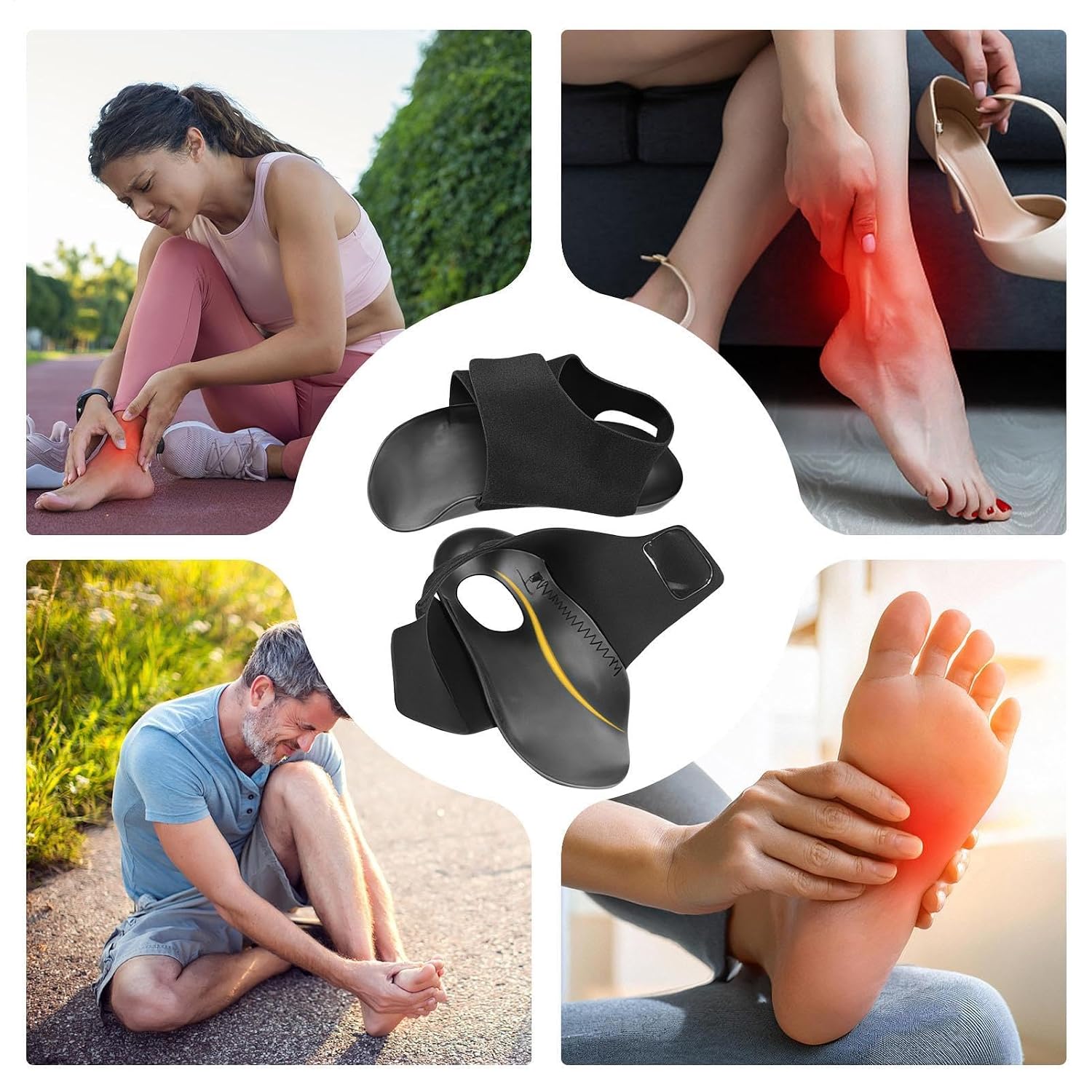 Arch Support Sleeve, 23x17.2x7.8cm, Breathable Leg Shape Correction Wrap