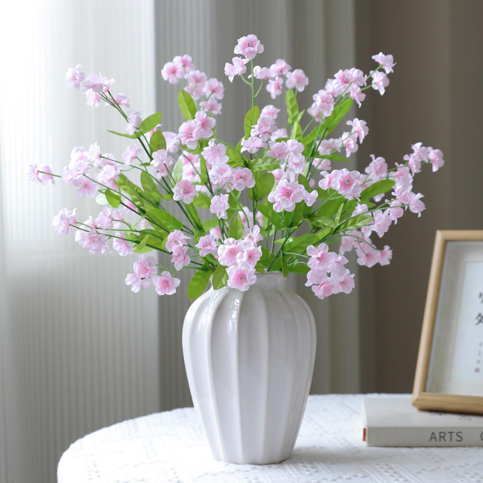 Amazon｜siawadeky 造花 忘れな草 4本セット フェイクフラワー 枯れ