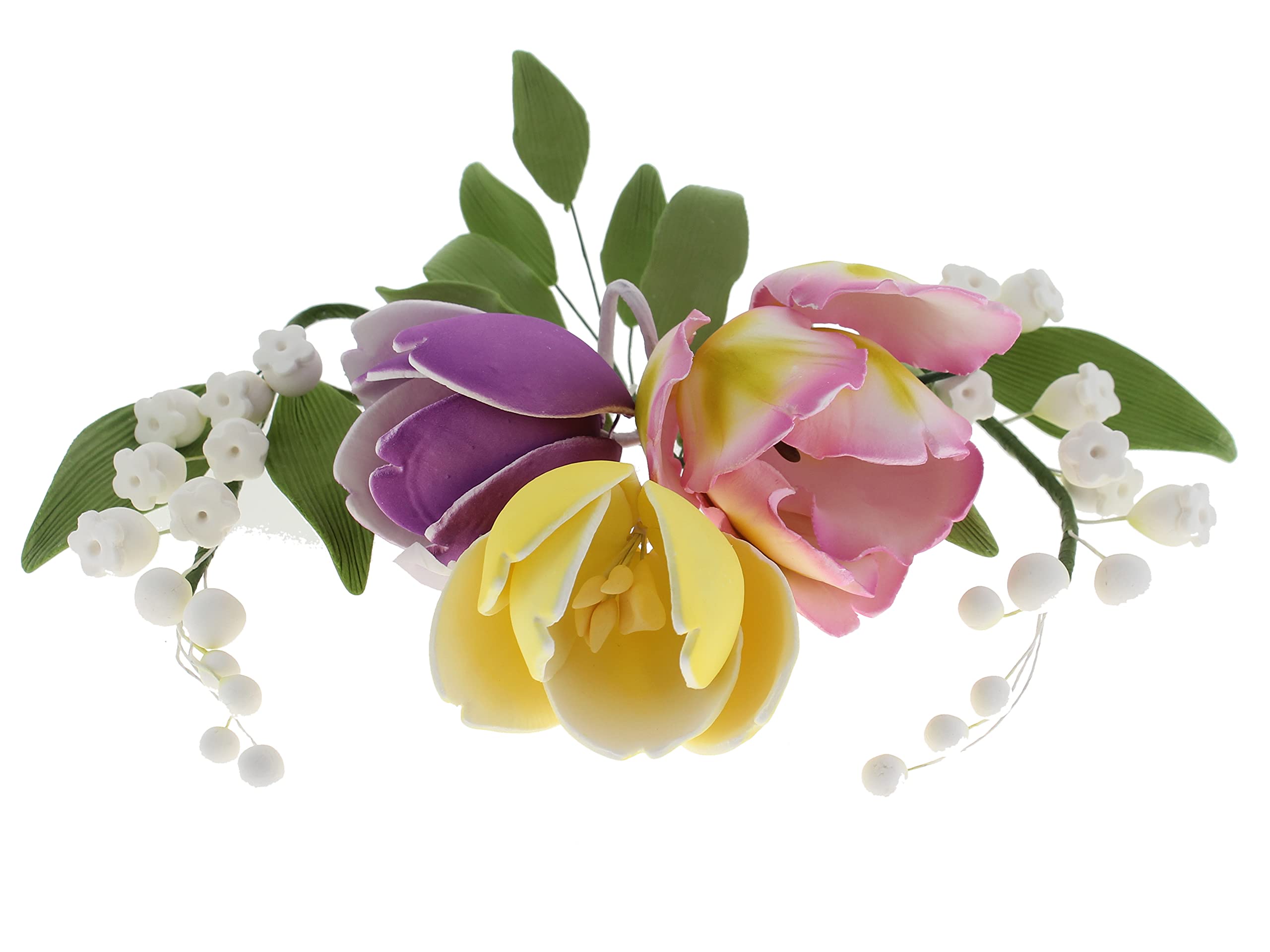 Global Sugar Art Spring Tulip Sugar Cake Flower Kit, 6 Count by Chef Alan Tetreault