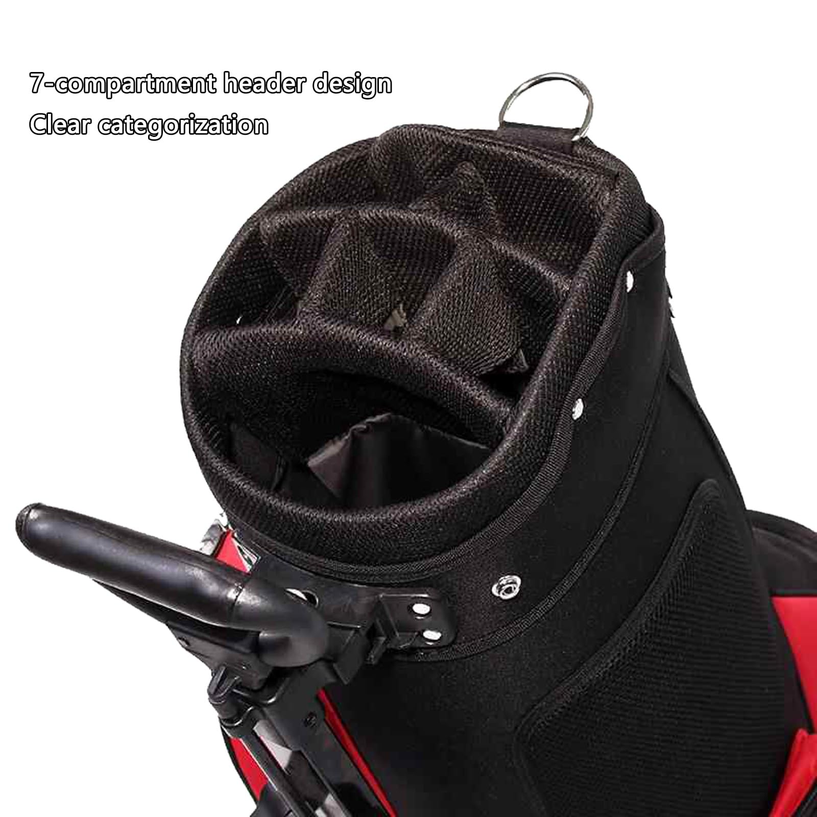 Sacca Da Golf Con Supporto E Ruote, Borsa Da Golf Resistente E Impermeabile Con Spallacci Imbottiti, For Mazze Da Golf Complete