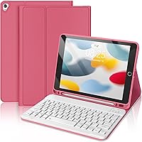 Vista 22 de Funda con teclado táctil para iPad de 9ª/8ª/7ª generación de 10.2 pulgadas, Pro 10.5, Air 3ª generación, funda inteligente con soporte para lápices