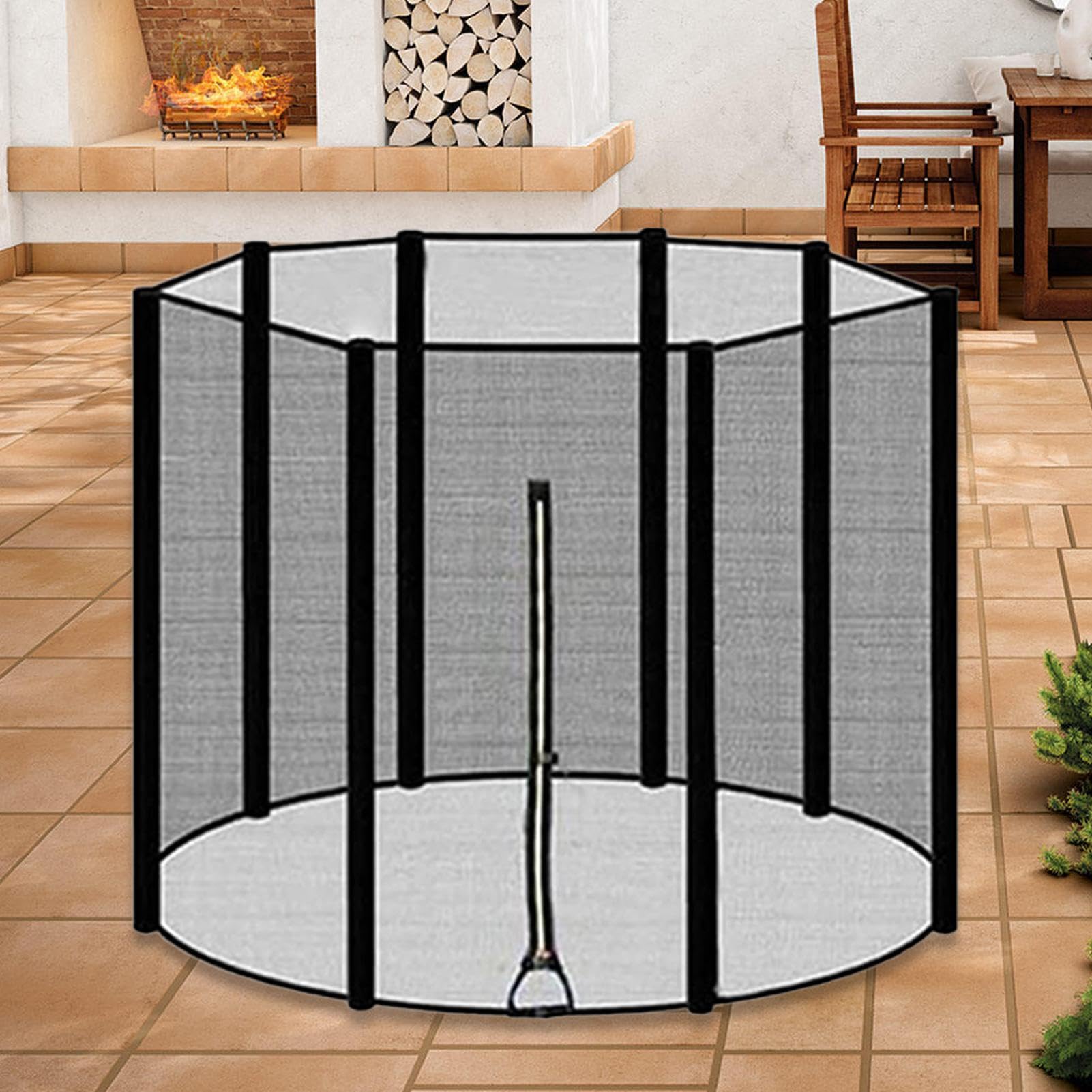 Rete Da Trampolino Di Ricambio Rete In Mesh Per Trampolino | Tessuto Resistente Agli Uv E Alle Intemperie Ad Alta Densità E Traspirante Per Bambini E Ragazzi