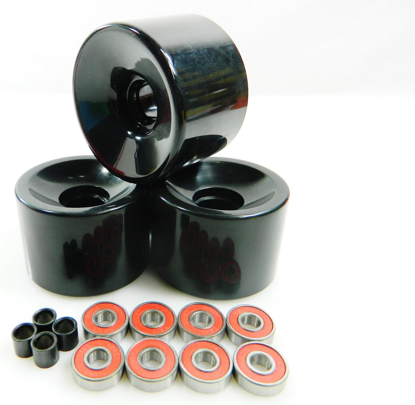 70mm Longboard Skateboard Wheels + ABEC 7 Bearings Spacers