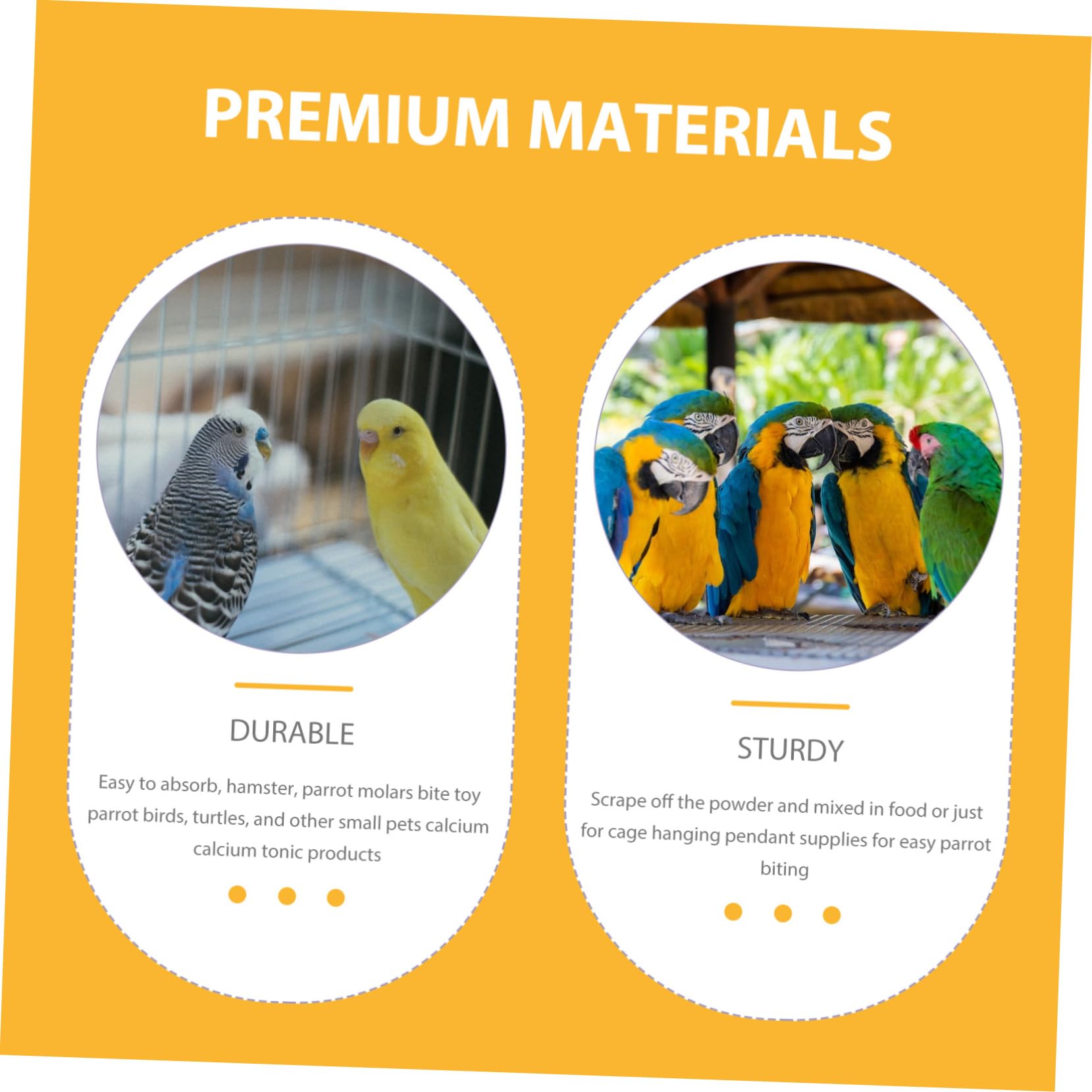 Os De Seiche Pour Oiseaux - Lot De 2 Pierres à Bec 15-20 Cm, Naturelles, Pour Perruches, Canaris, Perroquets Et Reptiles