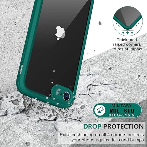 Miniatura 716 de Miracase Glass Series - Funda magnética para iPhone 15, compatible con MagSafe, de cuerpo completo, protector de pantalla de vidrio 9H integrado