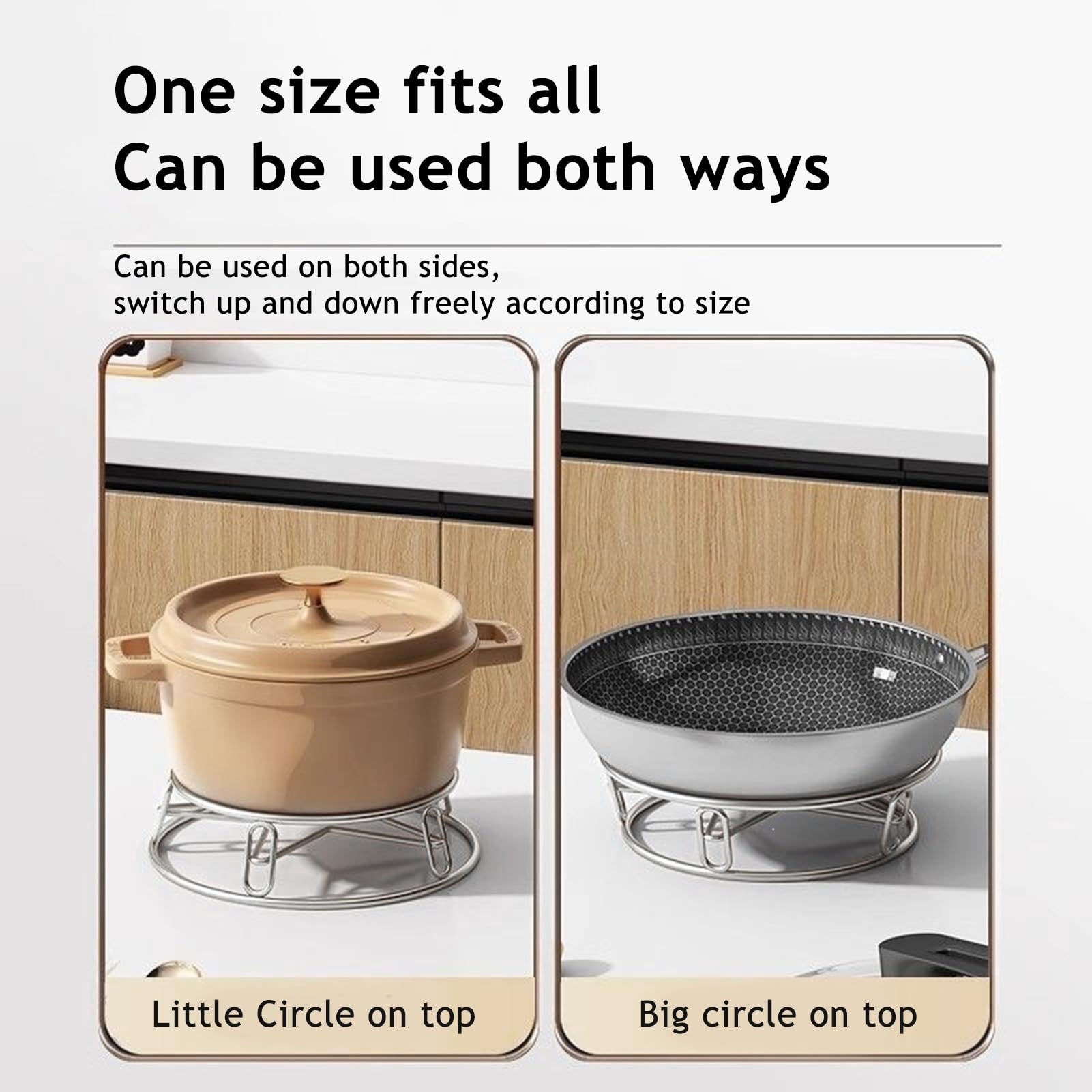 Stainless Steel Pot Trivet, Hollow Star Heat Resistant Cooling Rack