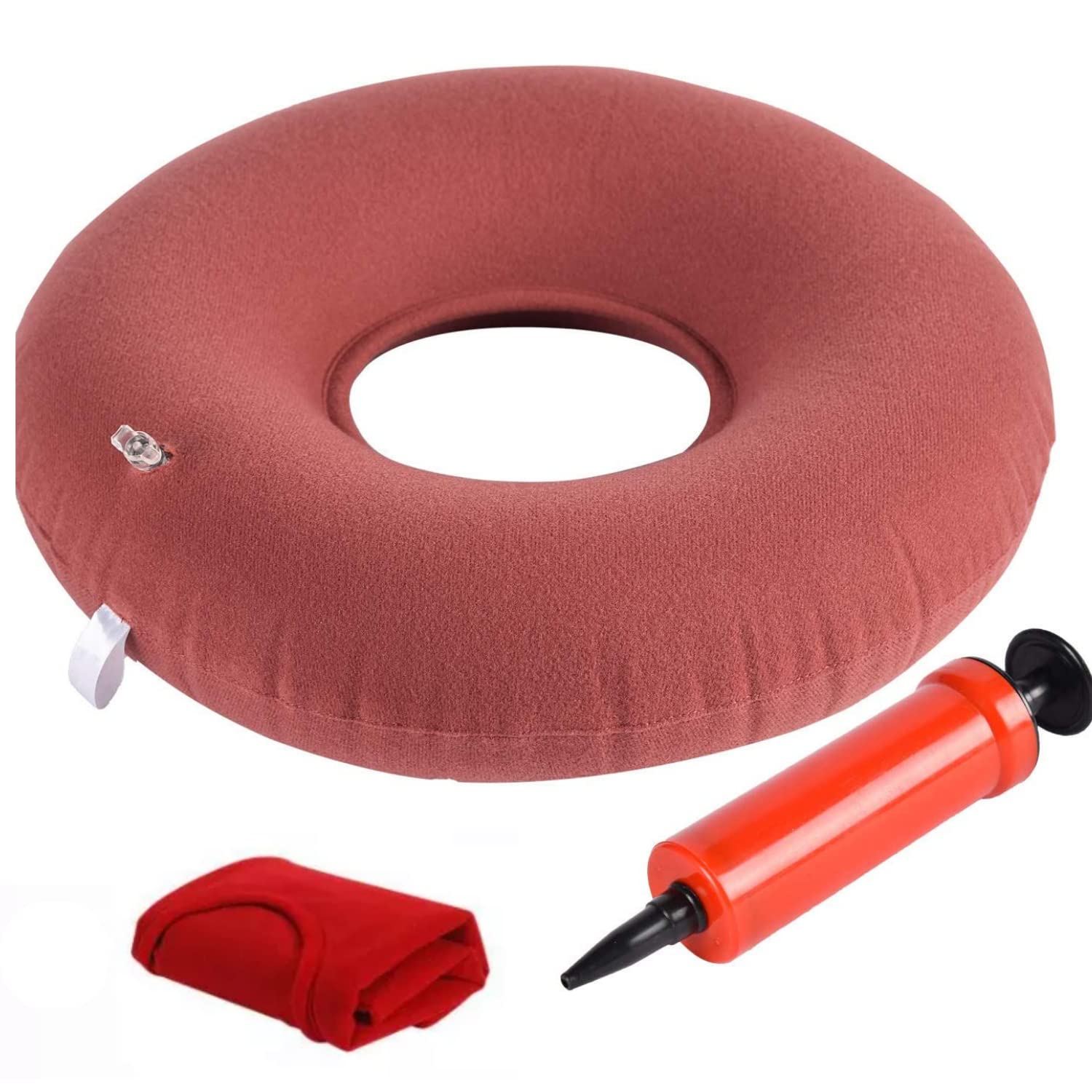 Metron Inflatable Donut Seat Cushion for Haemorrhoids Piles Fistula Postpartum Post Surgery |15 inch Diameter Ring Shape Air Donut Pillow for Tailbone Pain Relief | for Office Car Home (B0BRJR27ZH) Amazon Price History, Amazon Price Tracker