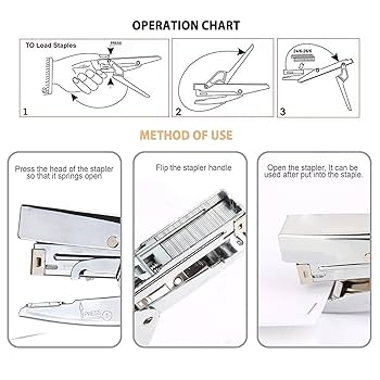 Heavy Duty Stapler With 1000 Staples, Remover Set, 20 Sheets
