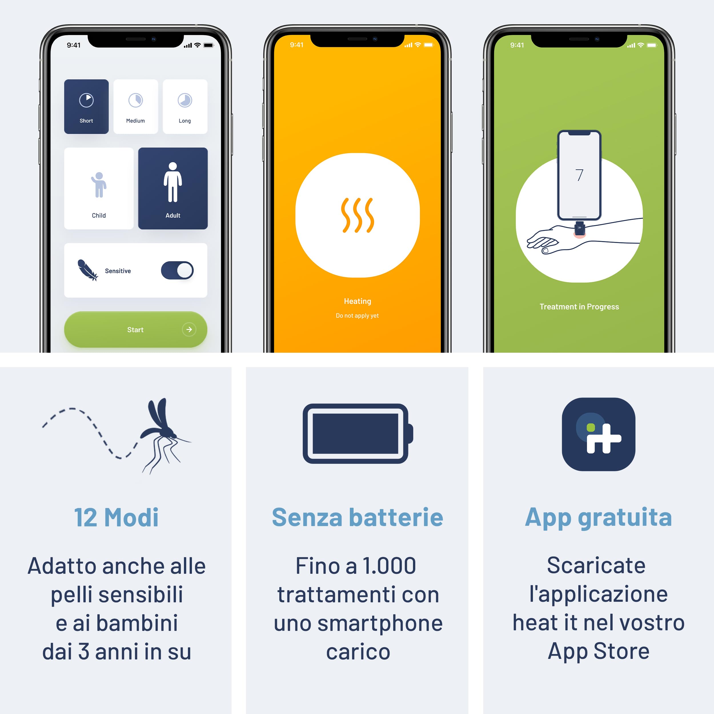 heat it - Cura punture di insetti per il tuo smartphone - Trattamento senza sostanze chimiche di prurito e dolore con calore concentrato - per Android USB-C (non per iPhone 15/16)