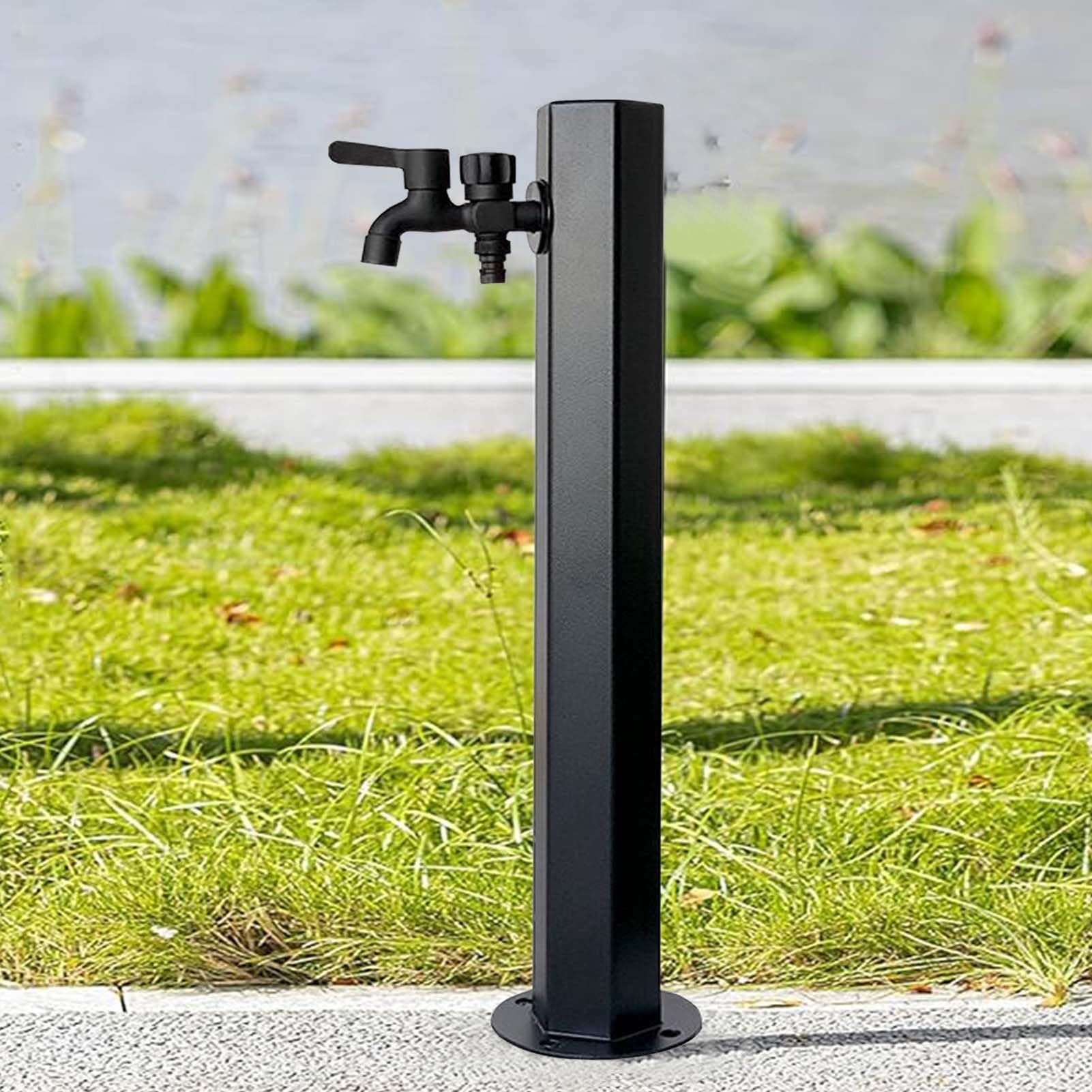 Wolnostojący, montowany na podłodze, hydrant, woda, kolumna wody ogrodowej, z wytrzymałą podłogową baterią przeciw zamarzaniu, do nawadniania/mycia, pojedyncza wylewka 60 cm