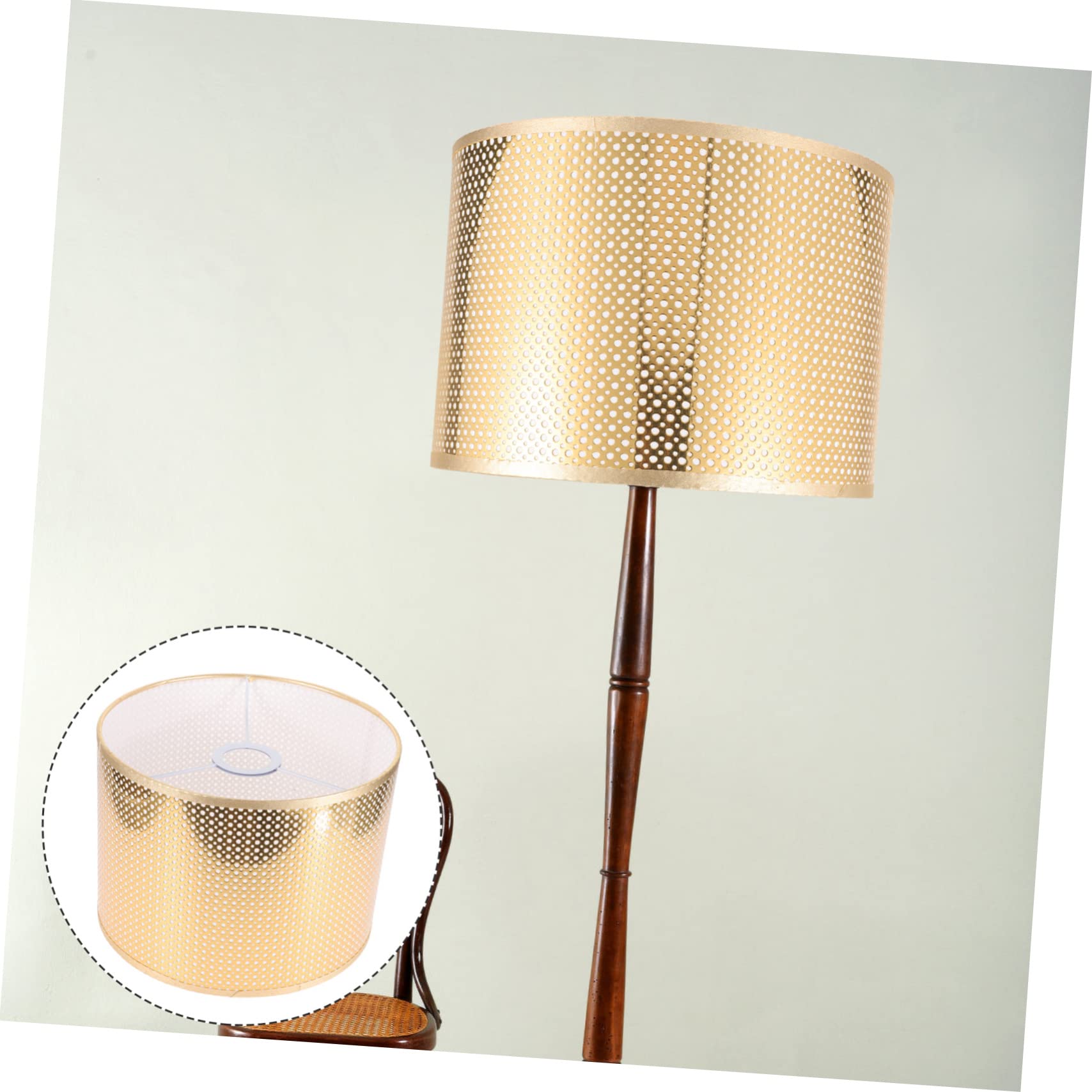 Homoyoyo pantalla de lámpara de tela pantallas de lámparas grandes lámparas de pie lámparas de mesa pantallas de lámparas únicas pantalla de mesa arruga lámpara de piso candelabro Metal