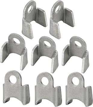 8pcs Shock Swing Arm Suspension Mount Bracket Swingarm Base Weld-on Kit for DIY Electric ATV UTV Go Kart Golf Cart Buggy Quad Lawn Mower Drift Trike Four Wheeler Offroad Motorcycle Mobility