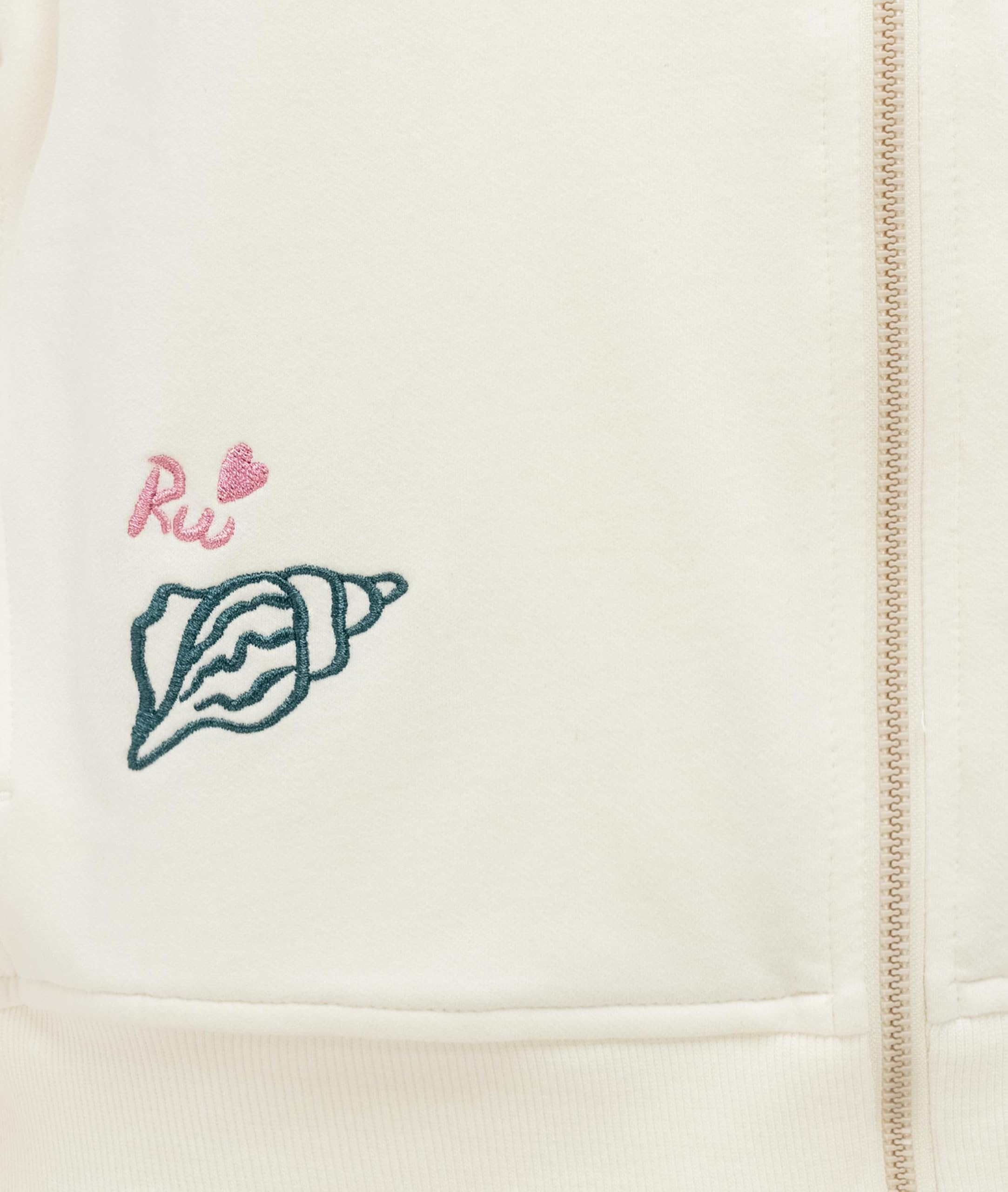 Ragwear Veste de survêtement courte zippée pour femme avec capuche réglable et broderies tendance Parya Embro XS à XXL