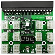 Tekit Ethereum Mining ETH ZEC LTC 1200W/750W Server PSU Power Supply Unit to GPU Breakout Board Adapter, Power Supply 12V GPU/PSU Breakout BoardGPU Breakout Board