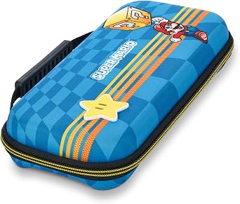 PowerA Thin case for Nintendo Switch or Nintendo Switch Lite - anthracite, protective case, game case, handle, console bag, accessory storage, officially licensed