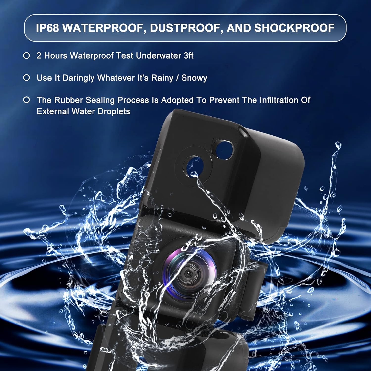 Backup Camera Rear View Back Up Camera Compatible with Chevy Silverado Cheyenne 2014 2015, for GMC Sierra 1500 2500 HD 3500 HD 22803702 23306741