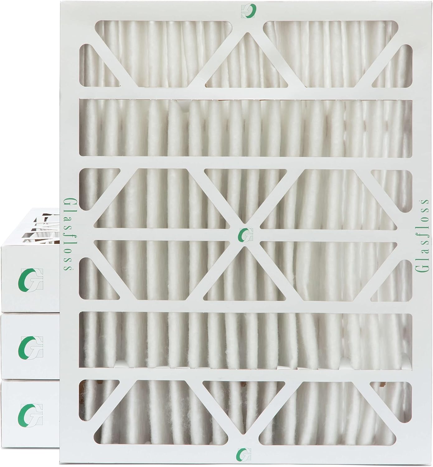 Glasfloss 20x25x4 MERV 10 AC & Furnace 4" Depth Air Filters. Box of 4