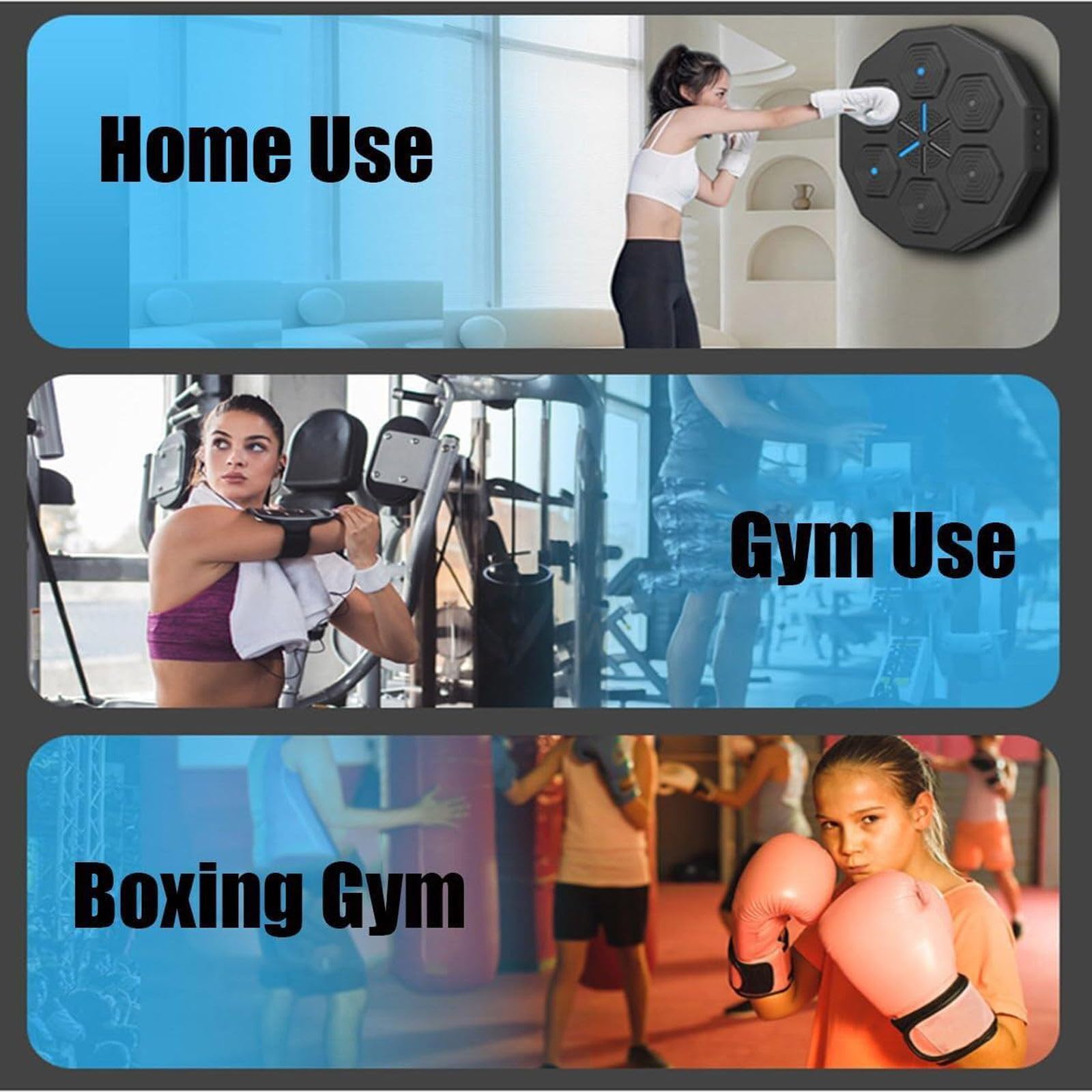 Muziek Bluetooth Boxing Machine, Elektronische Muziek Boksmachine, Slimme Muziek Boksmachine, Doos Training Slaguitrusting, Wall Target Boxing Machine, Wandgemonteerde Boxmachine voor Huisoefeningen