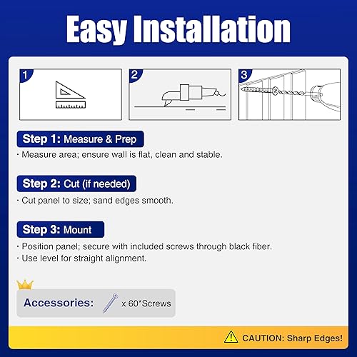 Miniatura 7 de 4 paneles de pared de listones de madera acústica, paneles insonorizados de 47.2 x 12.8 pulgadas para paredes, paneles absorbentes de sonido para