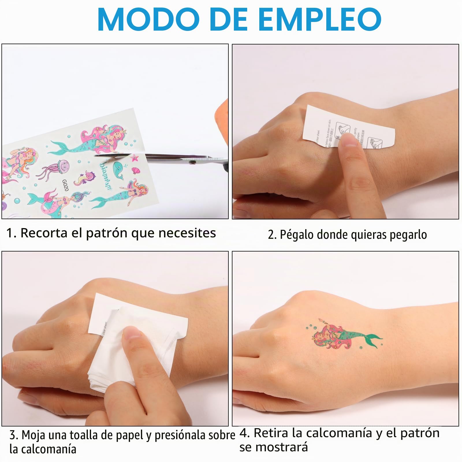 Tatuajes Temporales Impermeables Para Niños – Set De 20 Pegatinas De Diseños Variados, Hipoalergénicos Y Fáciles De Aplicar