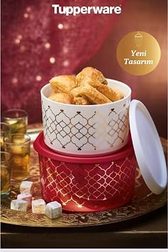 Tupperware Tek Parmak Kurabiye Kutusu 2Li