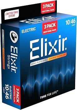 Elixir NANOWEB Light .010-.046#16567 12052 Set of 3
