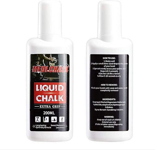 Miniatura 10 de Liquid Chalk, Sports Chalk, Hand Grip Chalk,Weightlifting Chalk,Gym Chalk,Work Out Chalk for Cross Training, Powerlifting,Pole Dance