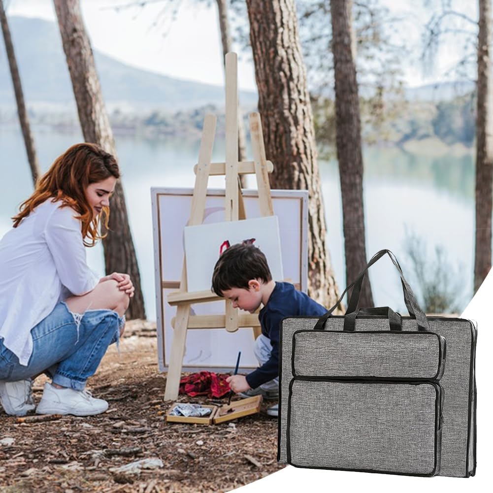 CEWROM A3 Zeichentasche, wasserdichte Transporttasche für Zeichenplatte & Skizzen – Tragbare Kunst-Portfolio-Tragetasche für Kinder & Künstler – Zeichenbrett Tasche, Künstlermappe, Kunsttasche