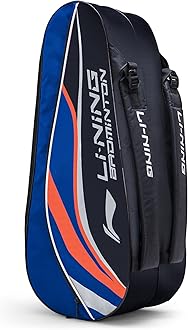 Panther Double Zipper Polyester Badminton Kit Bag (Royal Blue, Large) | Stash Pocket | Ample Storage | Unisex - Men, Boys, Girls, Women