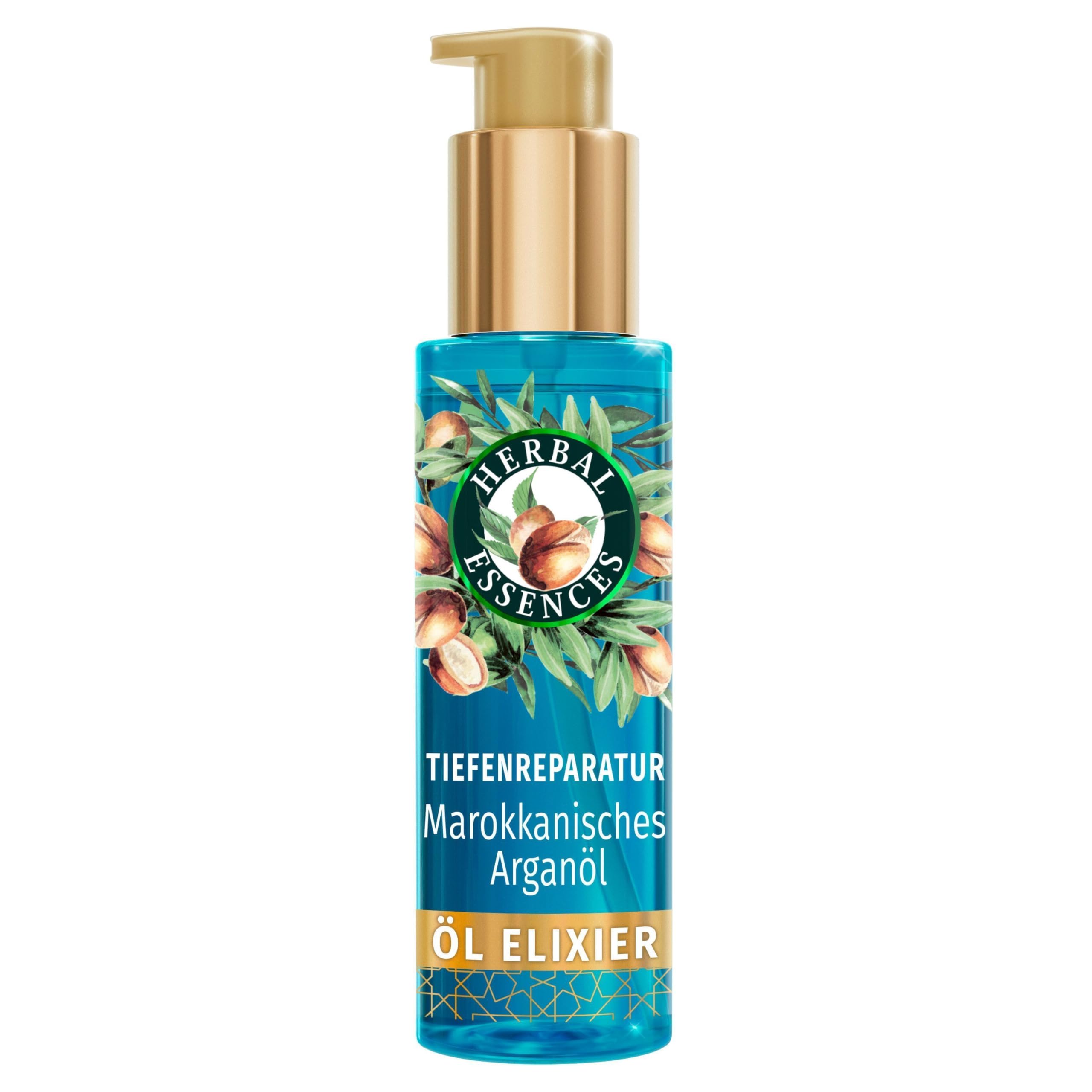Herbal Essences Deep Repair Marokkanisches Arganöl Elixier 95ml Für Glattes Und Glänzendes Haar. Dringt Tief In Das Haar Ein, Um Es Zu Nähren, Zu Stärken Und Zu Reparieren. Leichte Und Vegane Formel