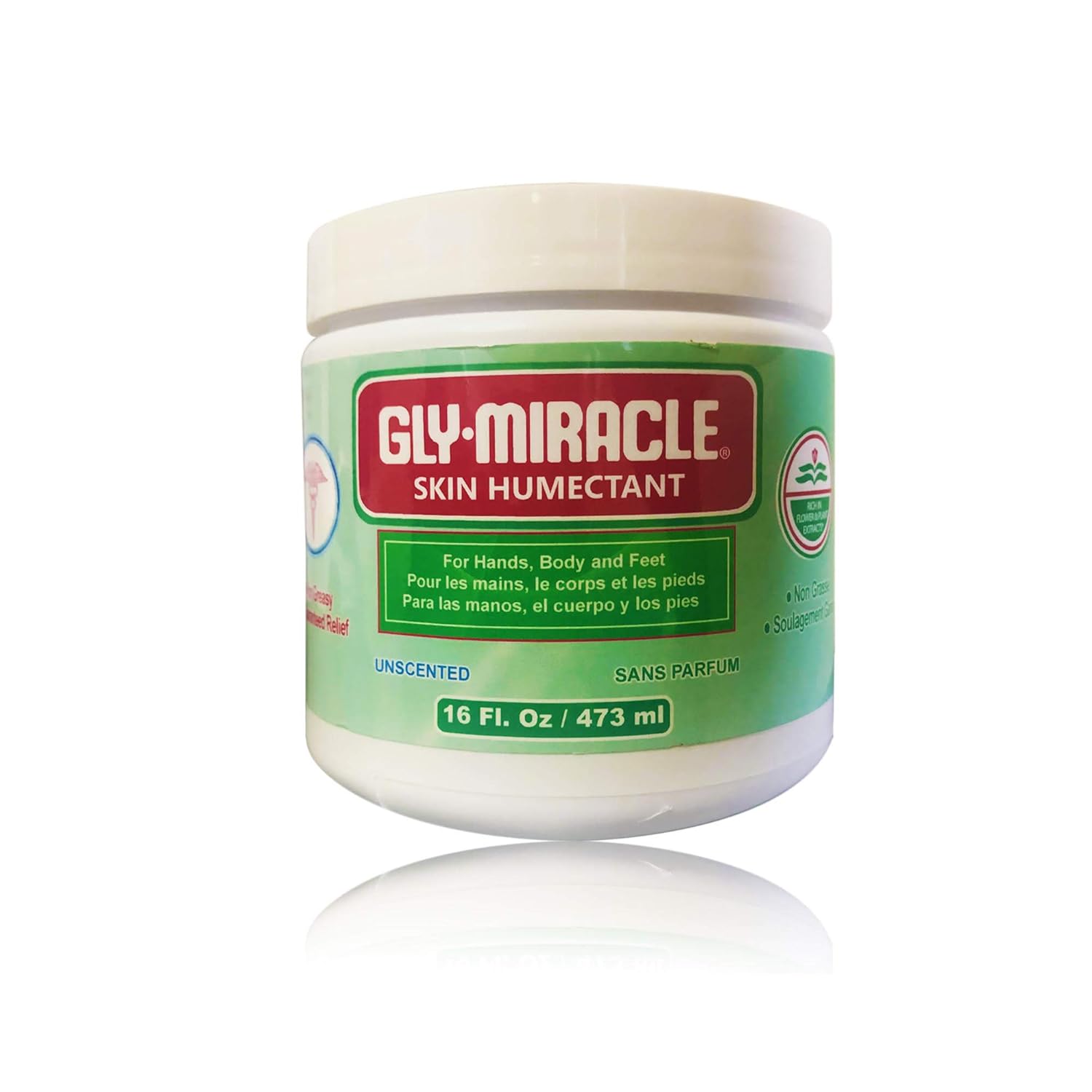 GLY MIRACLE Moisturizing Body Lotion Non-Greasy Skin Humectant for Extremely Dry Skin, Hands, Body, and Feet, Light, Fresh Scent with Pure Glycerin for Nourishing Hydration 16 oz Jar