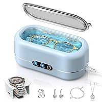 Vista 7 de Limpiador ultrasónico de joyas, máquina de limpieza ultrasónica de 48 KHz para joyas, anteojos, anillos, correa de reloj, dentaduras postizas, modos