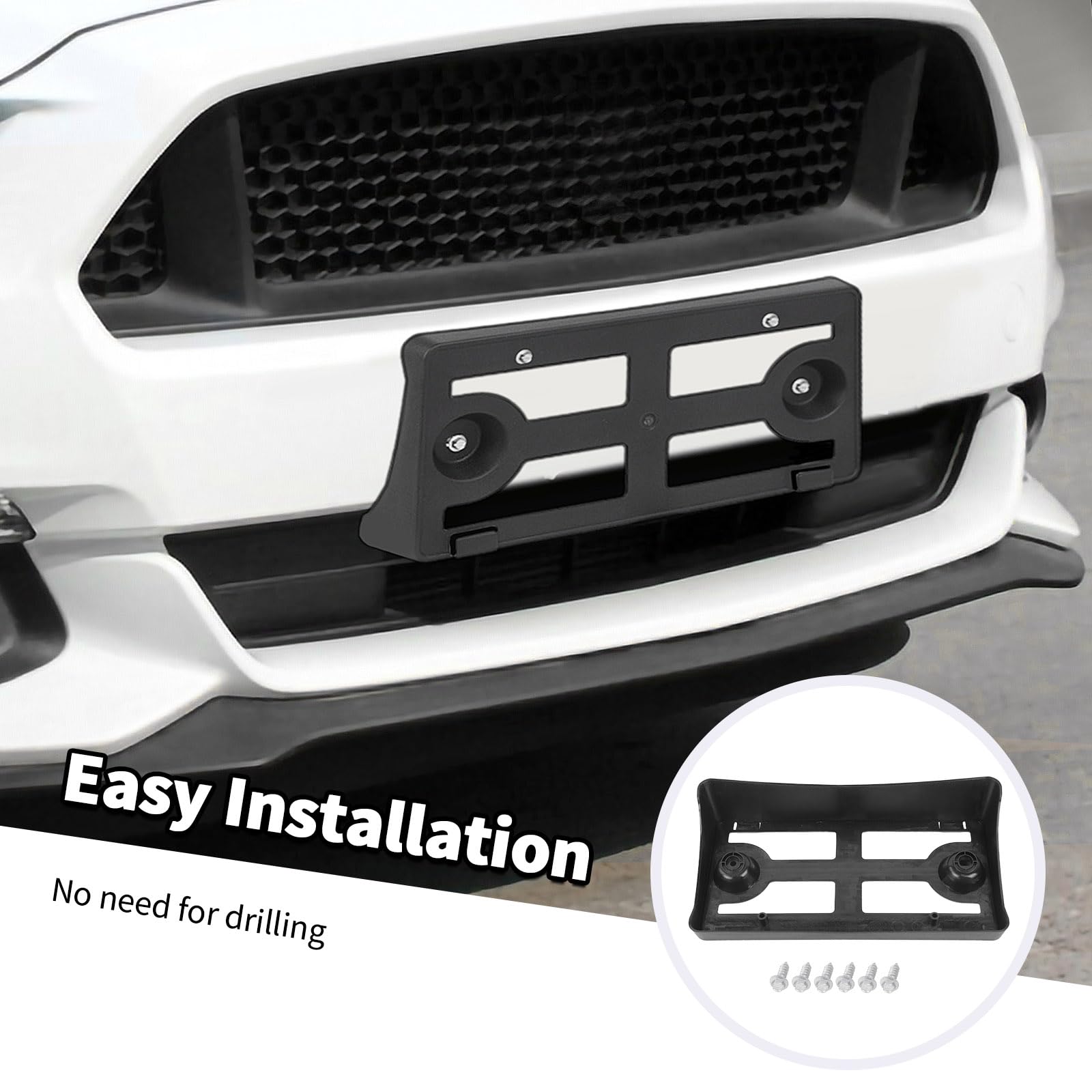Amazon.com: Jimen for Mustang Tag Holder, Front License Plate