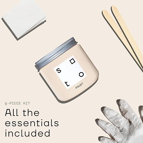 Miniatura 3 de soto Pintura morada todo en uno para casa + muebles, acabado mate (morado mineral n. 32)  1 cuarto de galón de pintura para toda la casa pared,