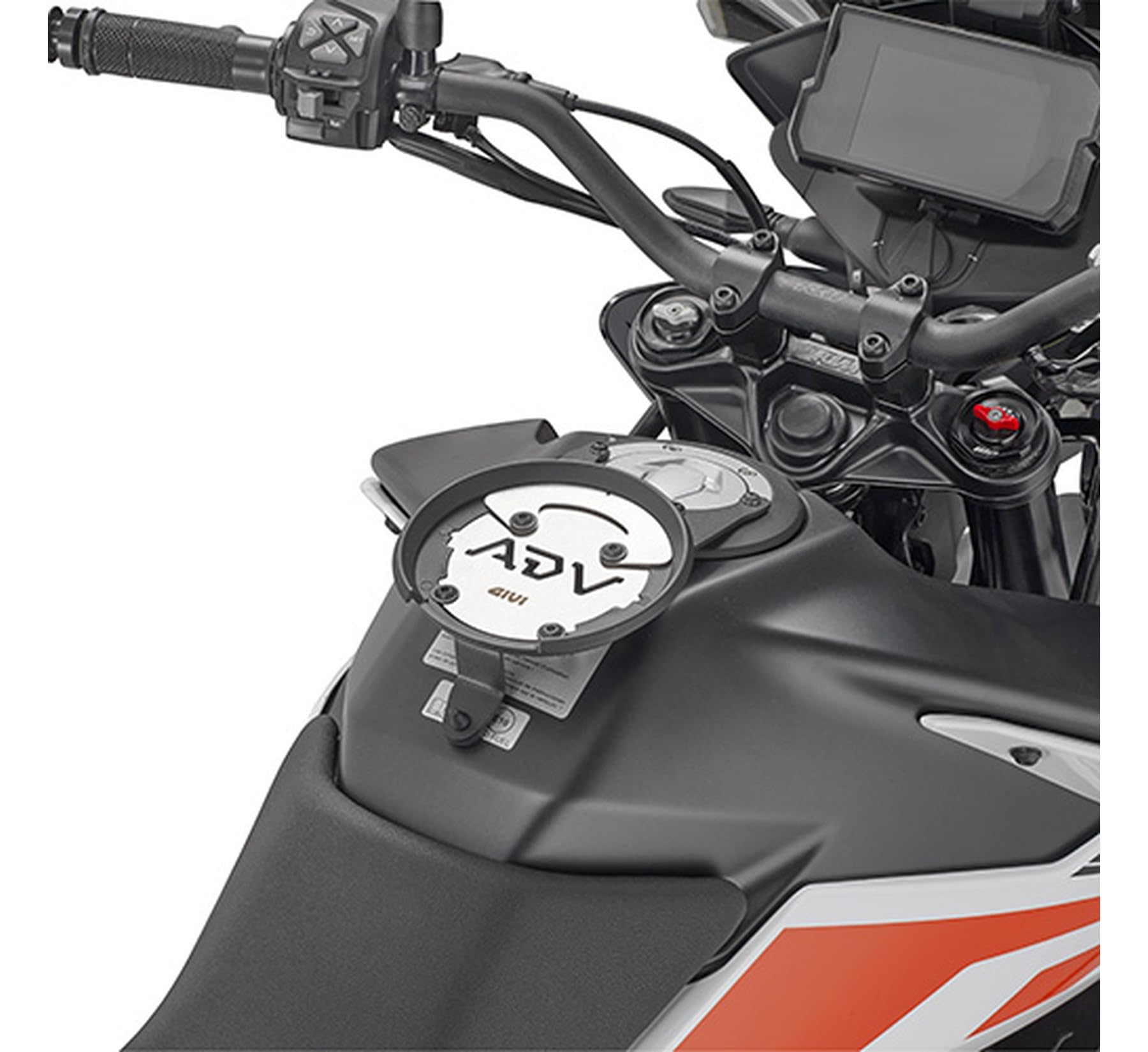 givi tankrucksack ea144b tanklock schwarz 5 lt + träger kompatibel mit ktm 790 adventure r 2019 2020 mototopgun ea144b + bf51