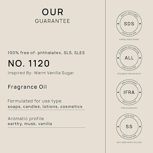 Miniatura 370 de VINEVIDA [4 onzas] Aceite de fragancia de madera de teca de caoba para fabricación de velas y fabricación de jabón, aromas de velas prémium para