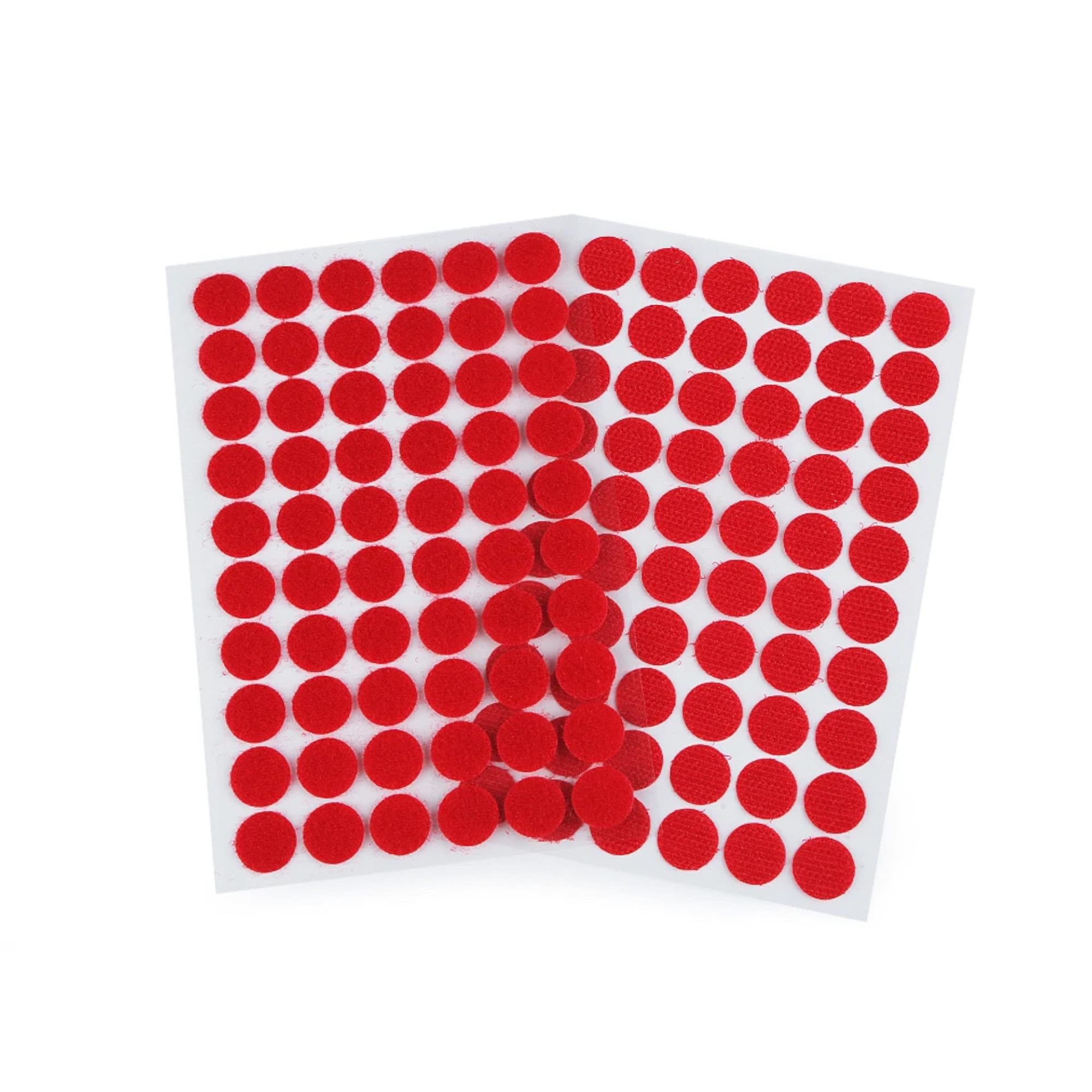 60 Paires D'autocollants Scratch Ronds Double Face - 15mm - Pour Couture, Carterie, DIY - Fixation Amovible Et Réutilisable - 4