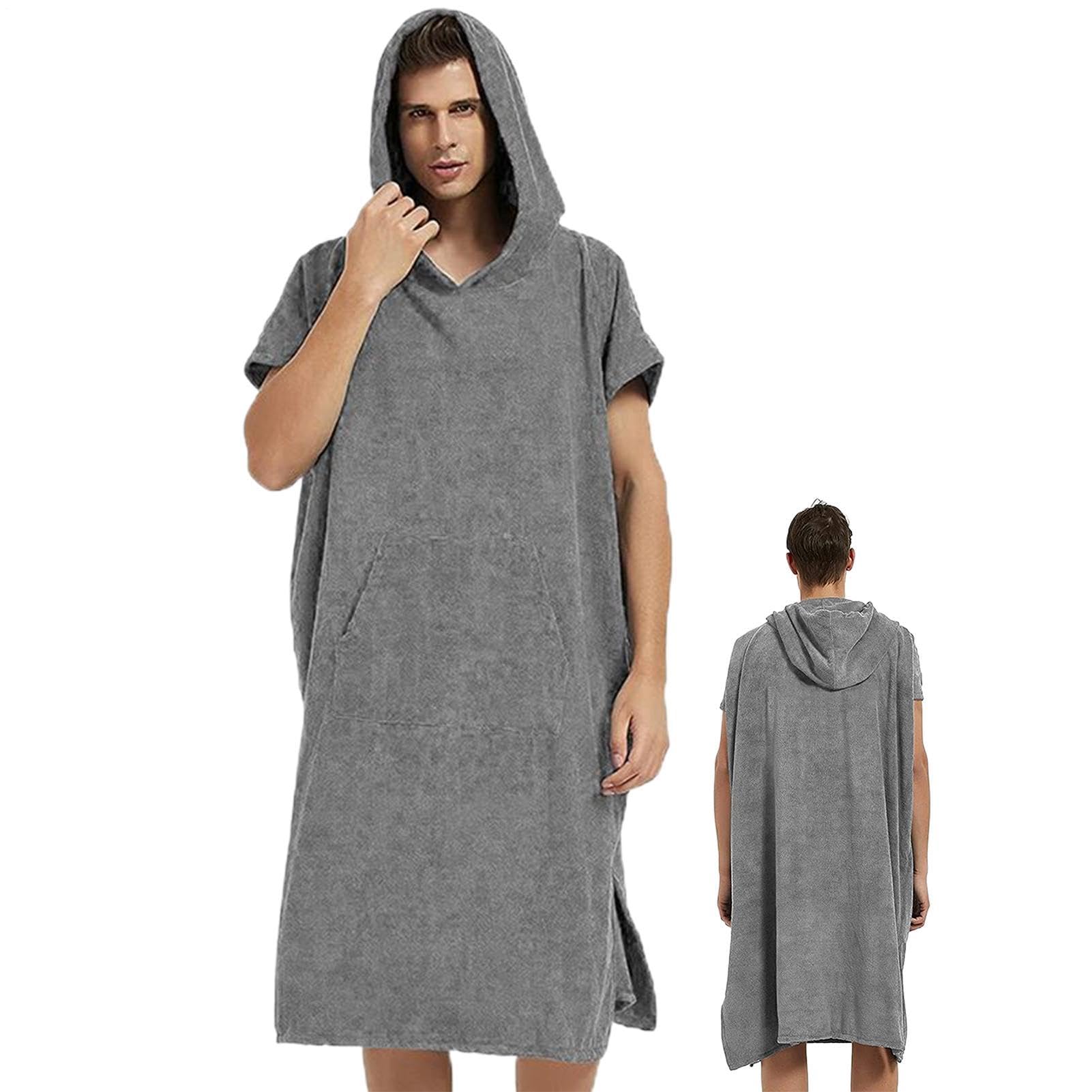 Poncho Toalla De Surf Bata De Fibra Ultrafina, Secado Rápido