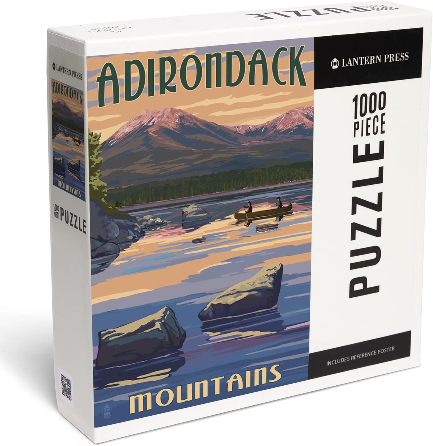 Adirondack Mountains, New York, Lake and Mountain View (1000 Piece Puzzle, Challenging Jigsaw Puzzle for Adults, Made in USA)