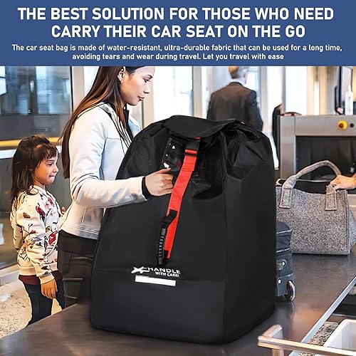 Miniatura 4 de Bolsa de viaje para asiento de automóvil para avión, bolsas grandes impermeables para asiento de automóvil, se adapta a la mayoría de asientos de