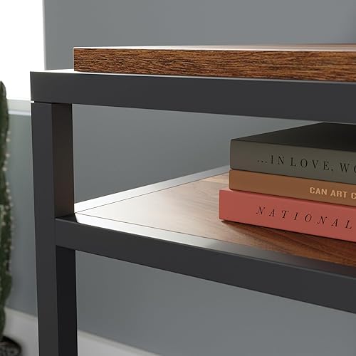 Miniatura 7 de Sauder Nova Loft - Escritorio con estante, largo 48.98" x ancho 24.96" x H 29.53", acabado en nogal