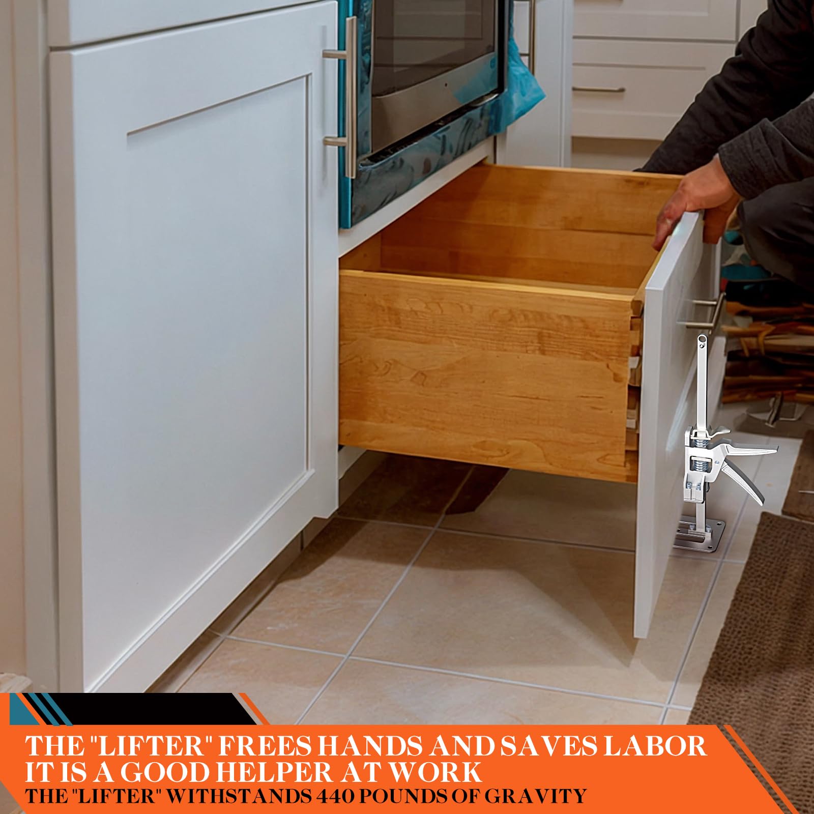 Labor-Saving Arm Jack - Lift Doors, Drywall & Furniture -3