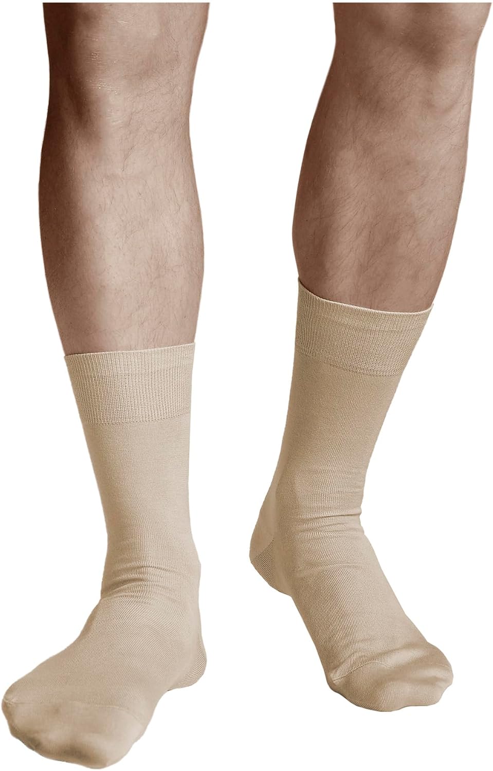 Men's Thin Pure 100% COTTON Lightweight Socks (3 PAIRS) Fine Breathable Ultra Light Everyday Summer Mid Calf